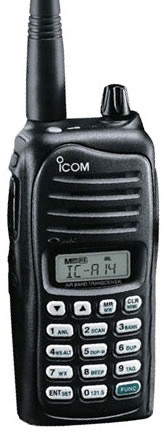 Icom IC-A14 21, Compact Air Band Transceiver, 5W, 200 Channels